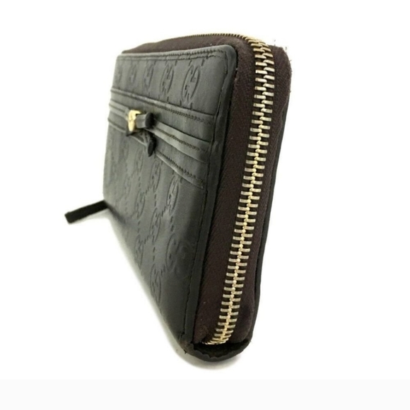 Gucci Guccissima Leather Bow Zip Around Wallet - Picture 3 of 8